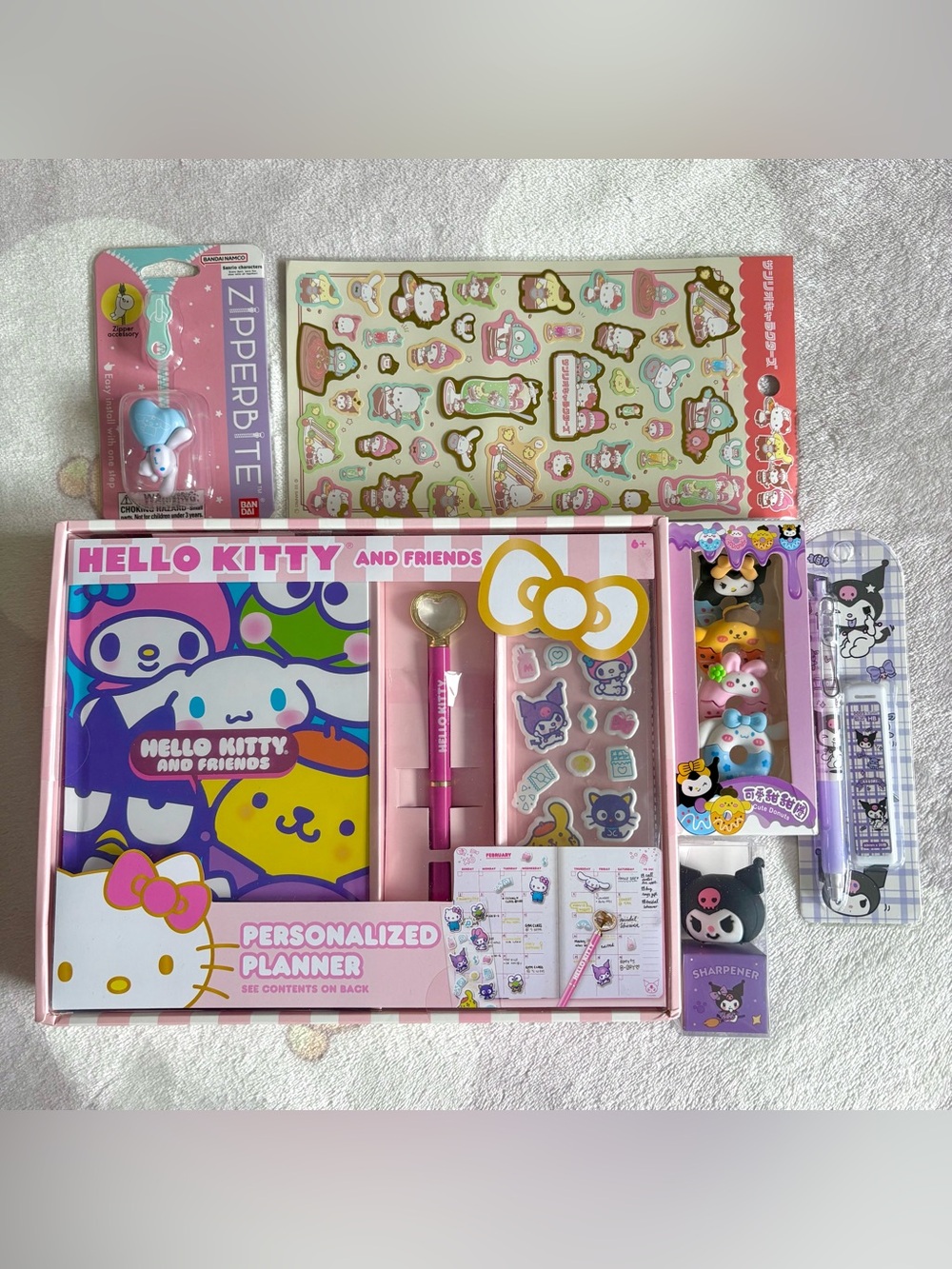 NEW Sanrio Hello Kitty Stationery Kawaii Bundle School Supplies Planner Cute